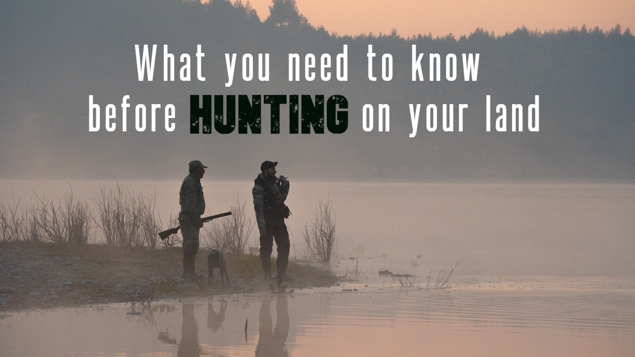 what to know about hunting on your land