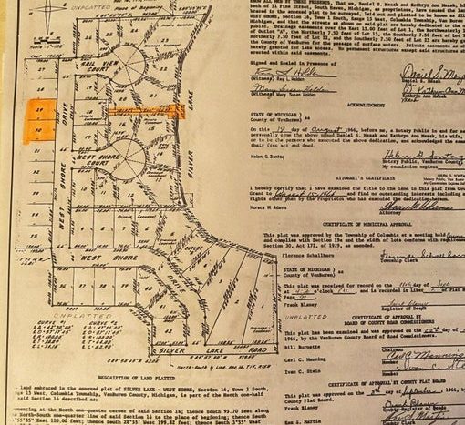 .3 acre lot near lake Southwest MI